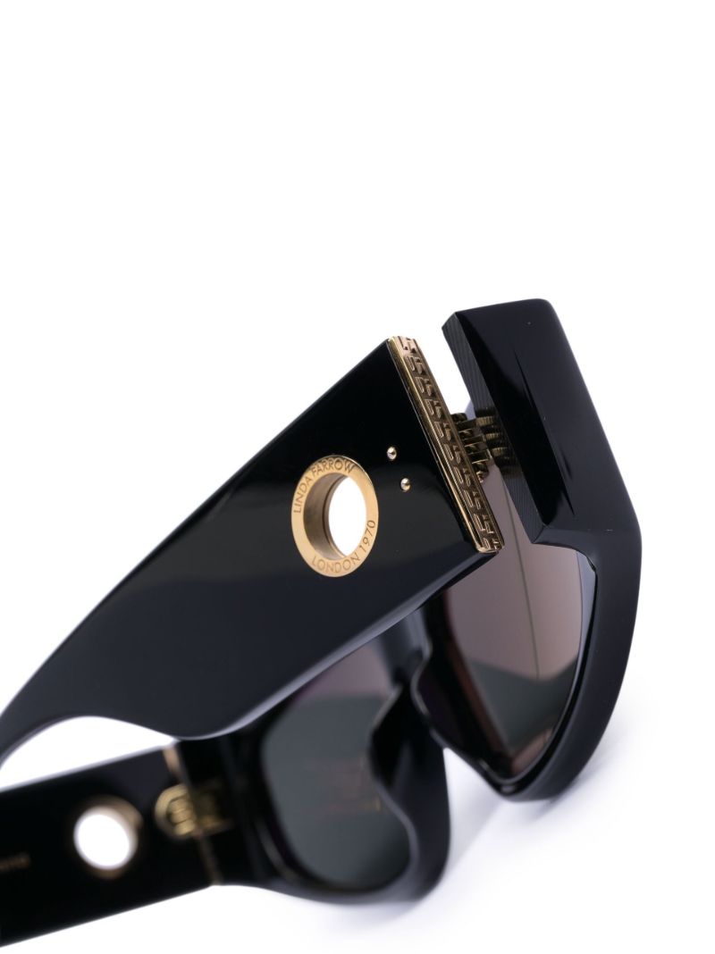 Black Rectangle Frame Sunglasses