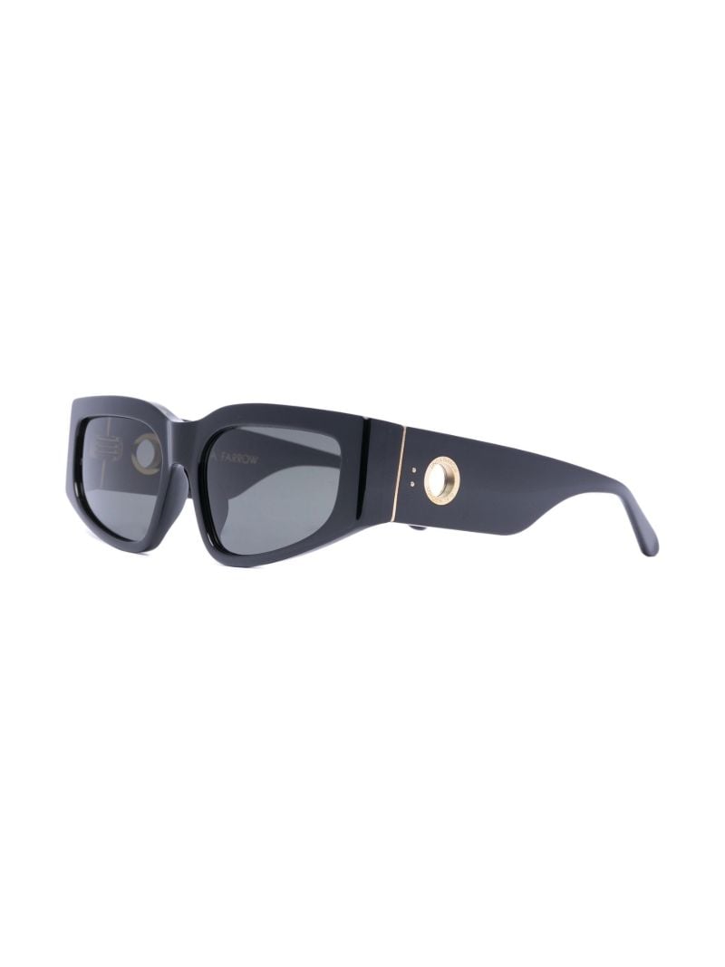 Black Rectangle Frame Sunglasses
