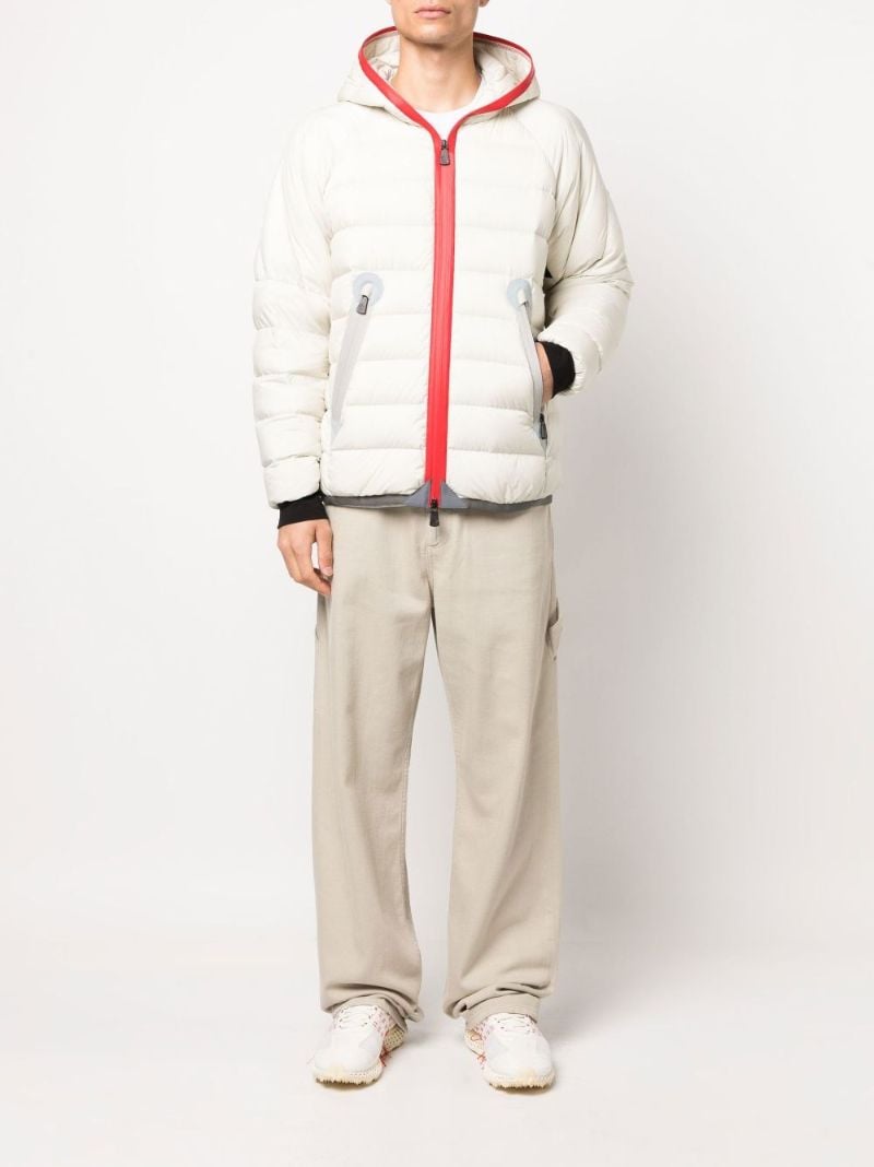 Neutral Straight-leg Cotton Trousers