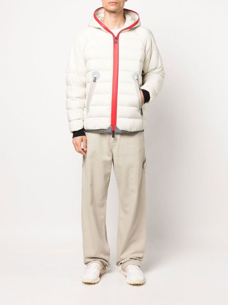 Neutral Straight-leg Cotton Trousers