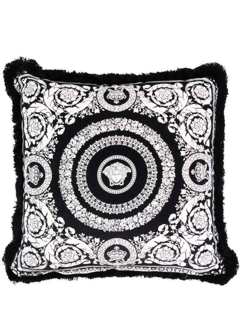 Black Medusa Graphic Cushion