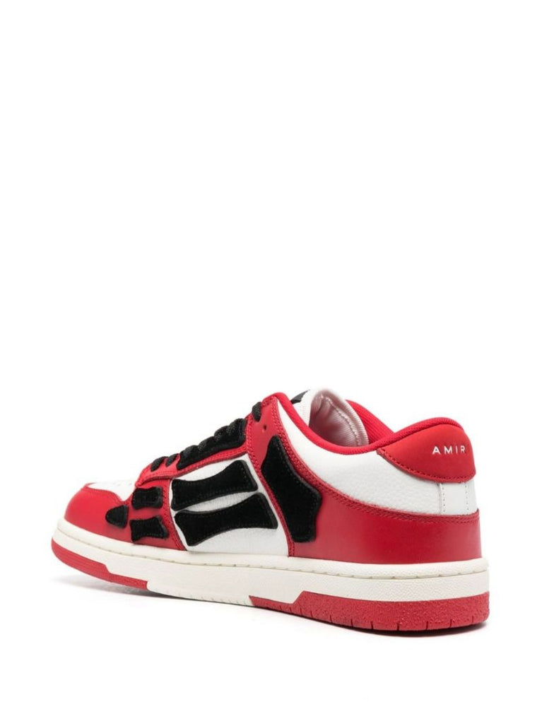 Red Skel-top Low Leather Sneakers