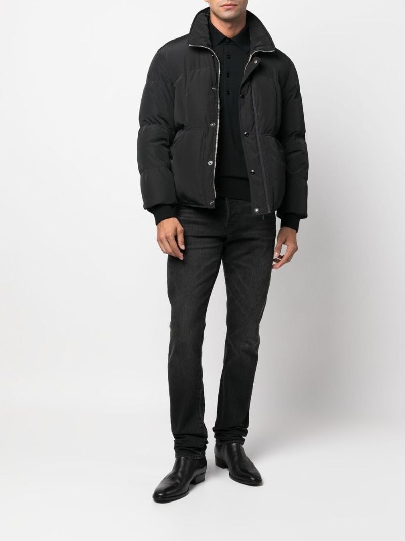 Black Wool Polo Shirt