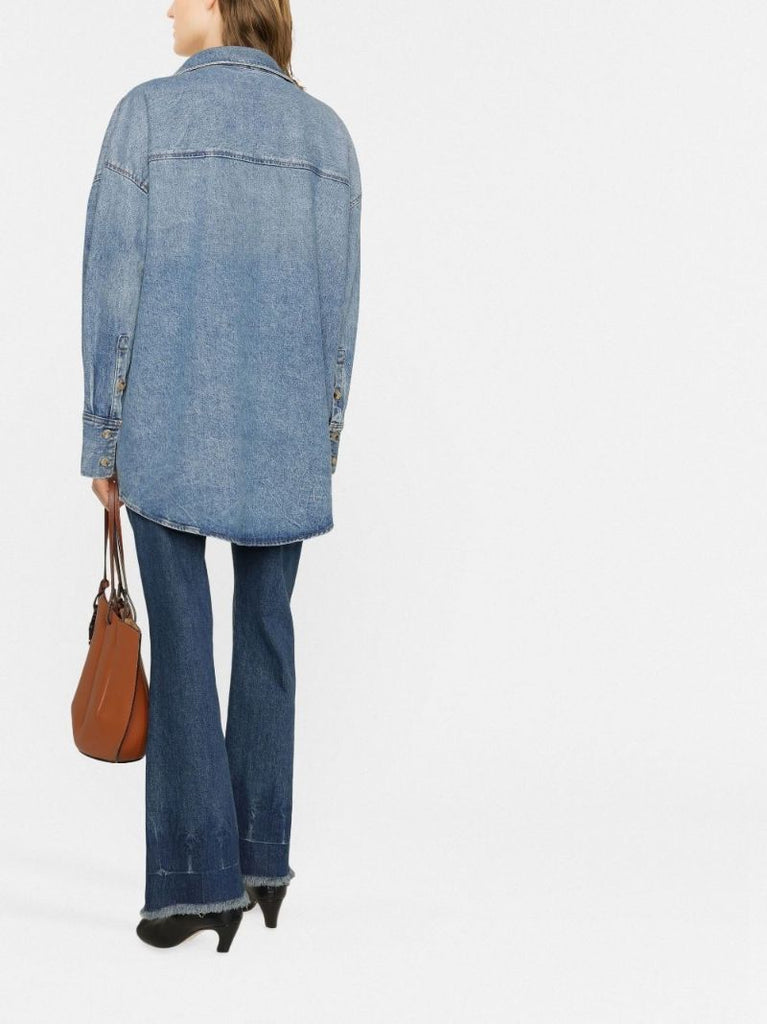 Blue Birdie Denim Shirt