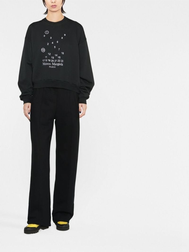 Black Logo Cotton Sweatshirt