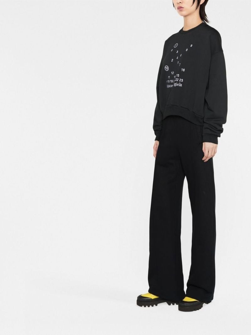 Black Logo Cotton Sweatshirt