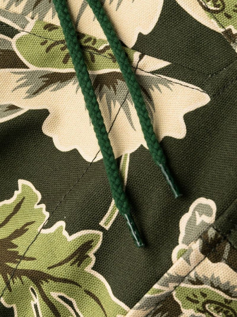 Green Jungle Camo Military Parka Jacket