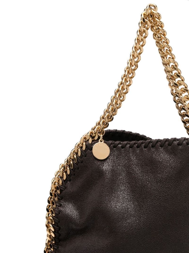 Brown Falabella Mini Faux Leather Tote Bag