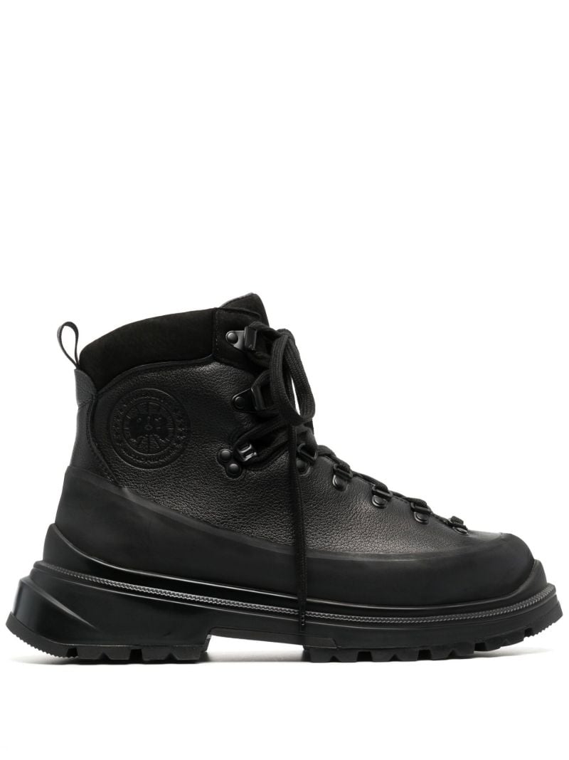 Black Journey Leather Ankle Boots