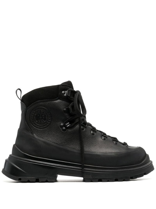 Black Journey Leather Ankle Boots