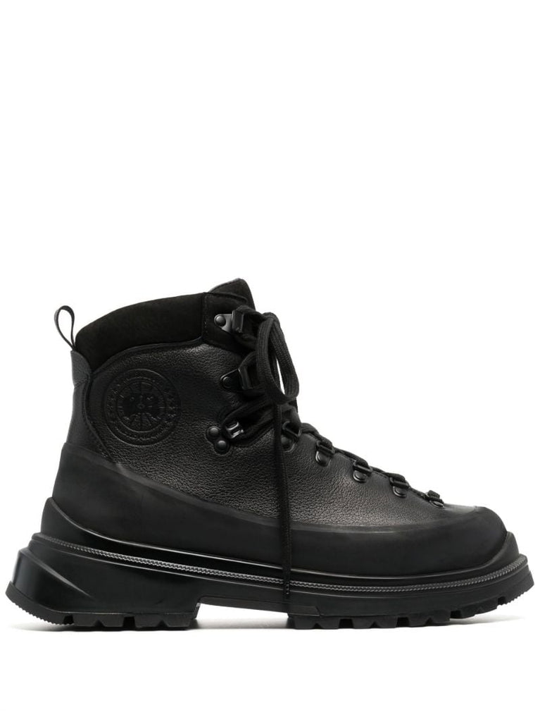 Black Journey Leather Ankle Boots