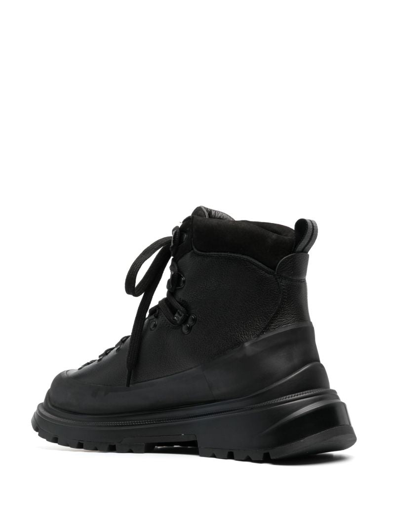 Black Journey Leather Ankle Boots