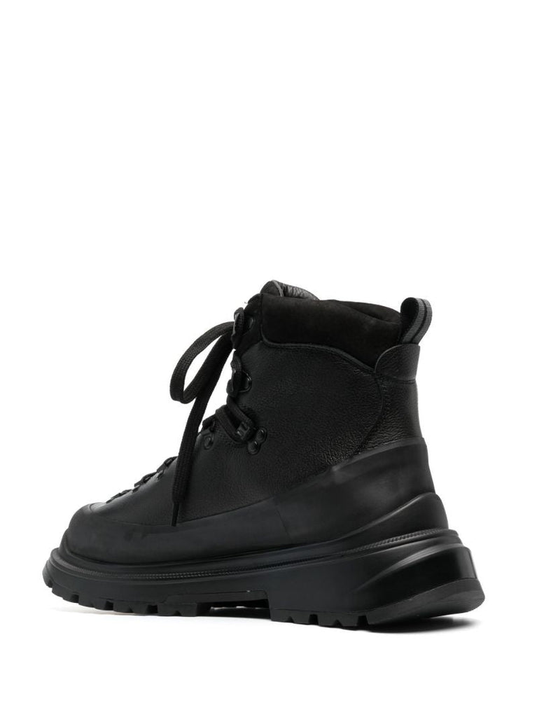 Black Journey Leather Ankle Boots
