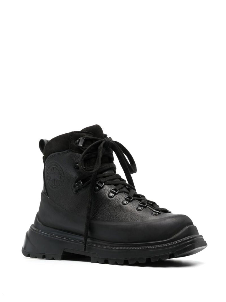 Black Journey Leather Ankle Boots