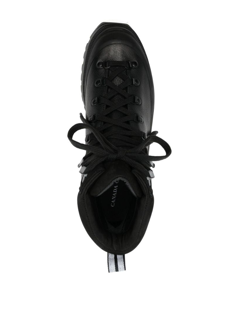 Black Journey Leather Ankle Boots