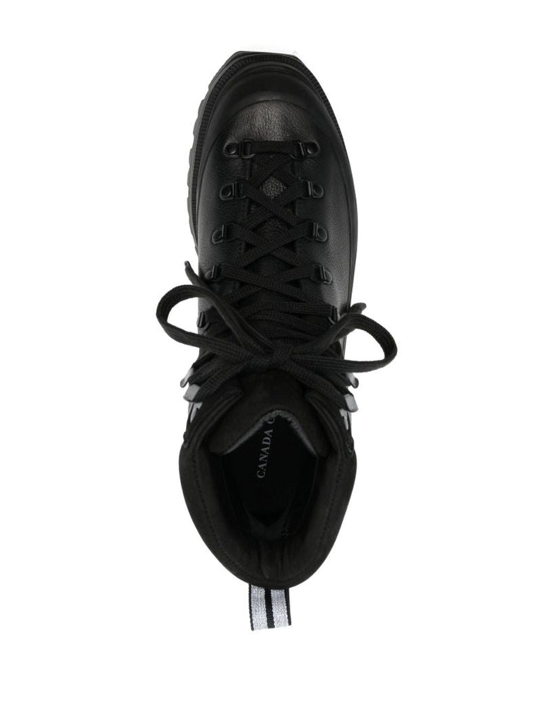 Black Journey Leather Ankle Boots