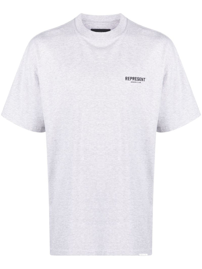 Grey Owners Club Logo Print T-shirt