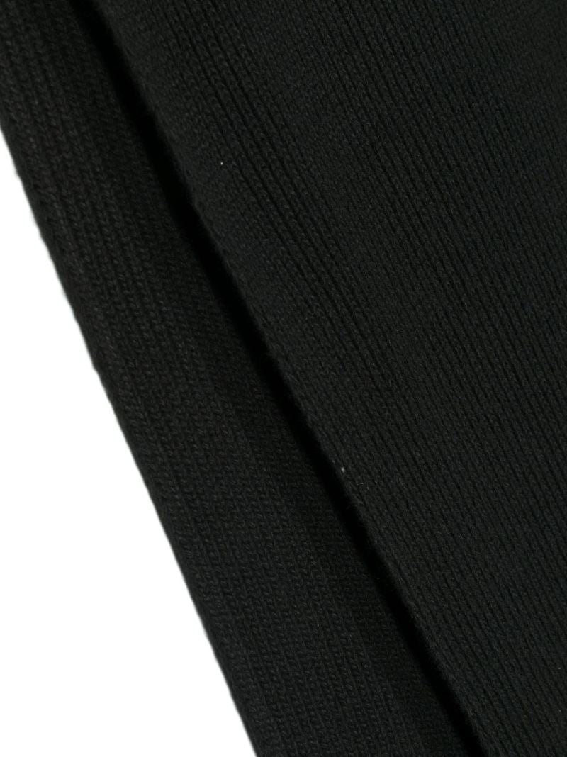 Black Beanie Hat and Scarf Set