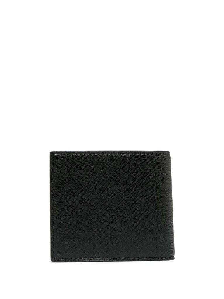 Black Zair Leather Bi-fold Wallet