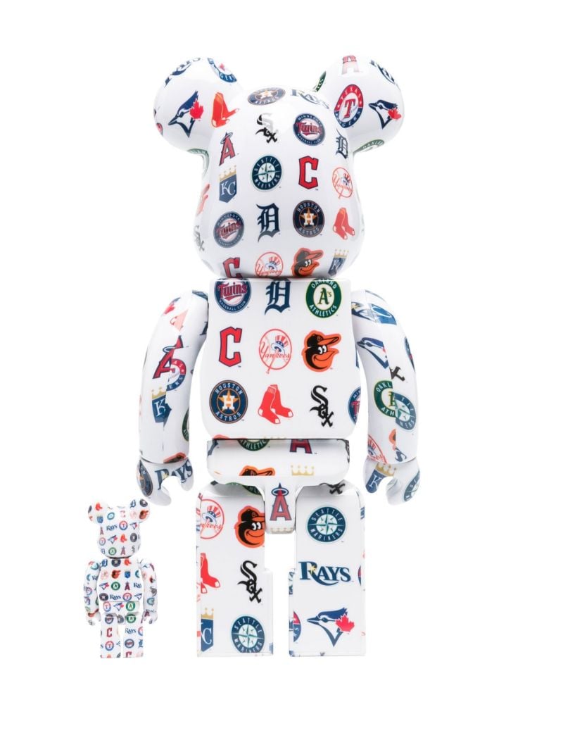 X Mlb American League White Be@rbrick 100% and 400% Set