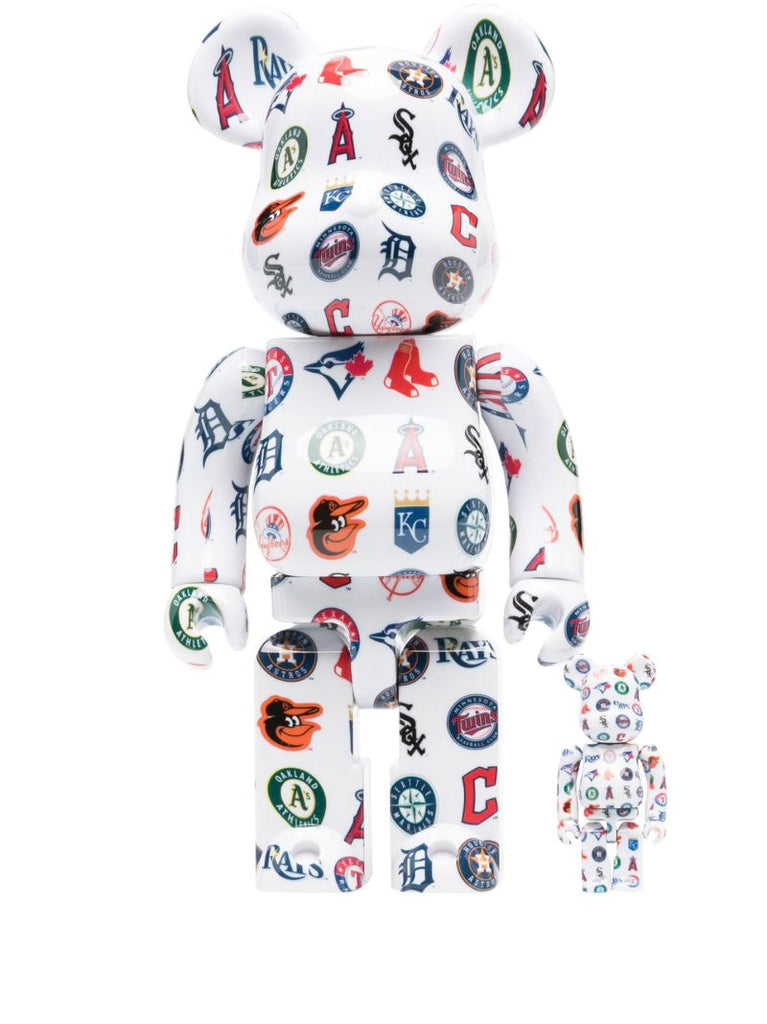 X Mlb American League White Be@rbrick 100% and 400% Set