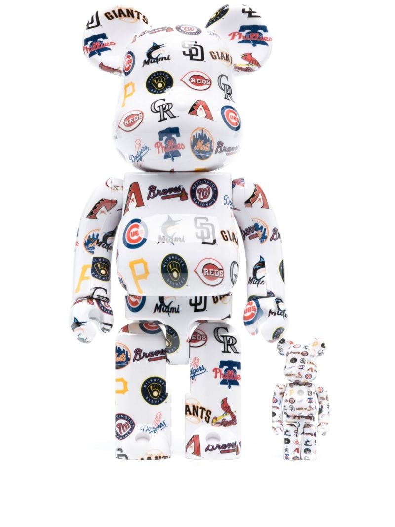 X Mlb National League White Be@rbrick Set