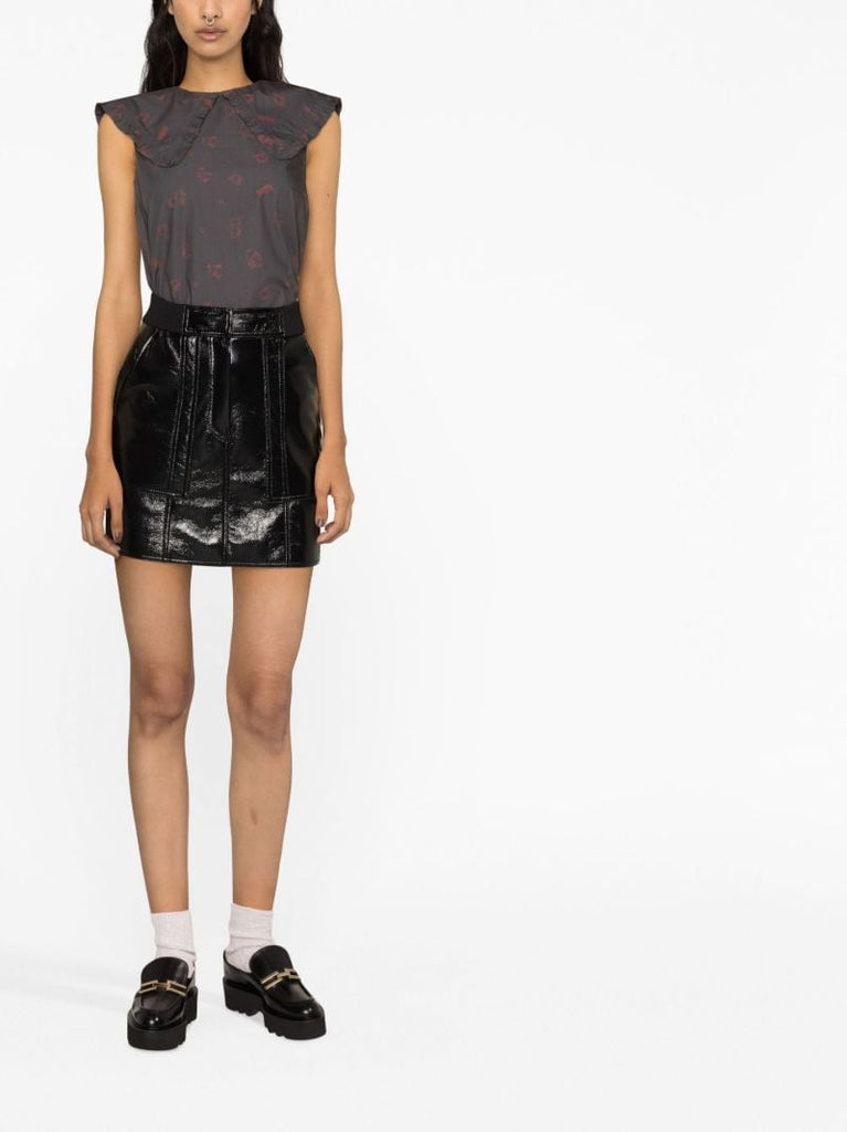 Gyre Bunny Print Sleeveless Blouse