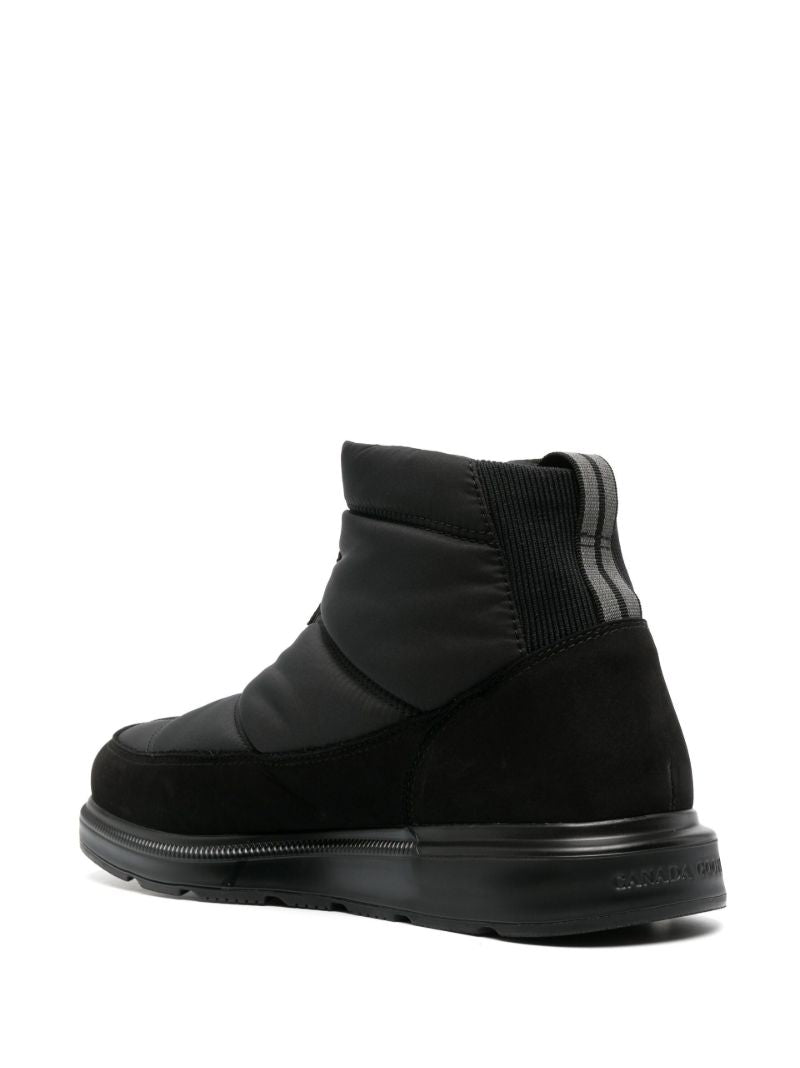Black Crofton Quilted Ankle Boots