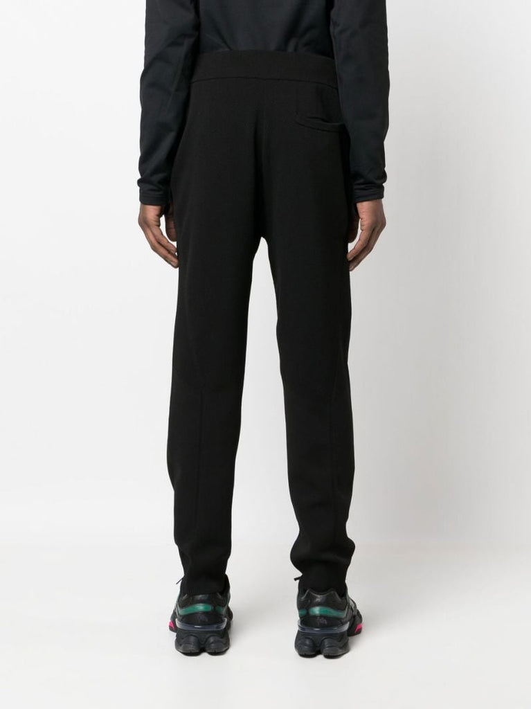Black Logo Patch Track Pants