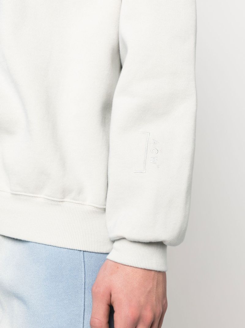 Blue Gradient Print Sweatshirt