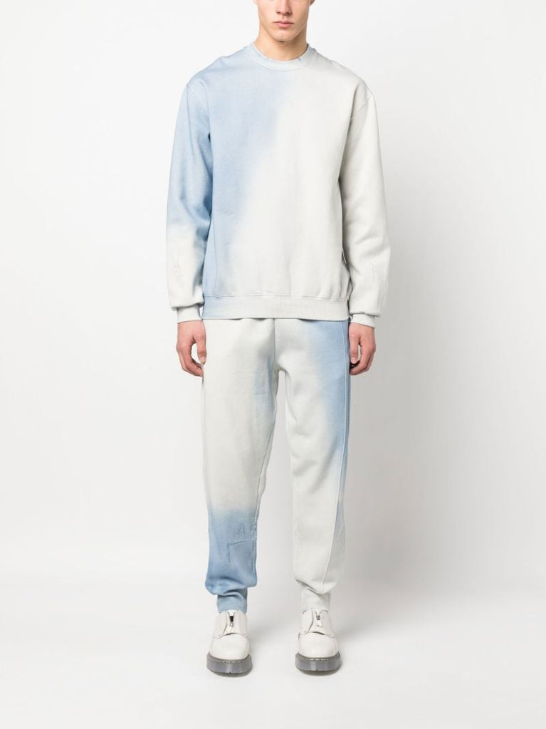 Blue Gradient Print Sweatshirt