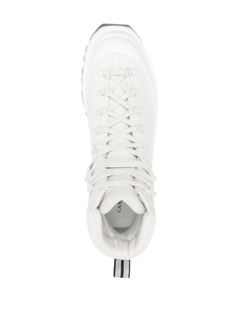 White Journey Leather Boots