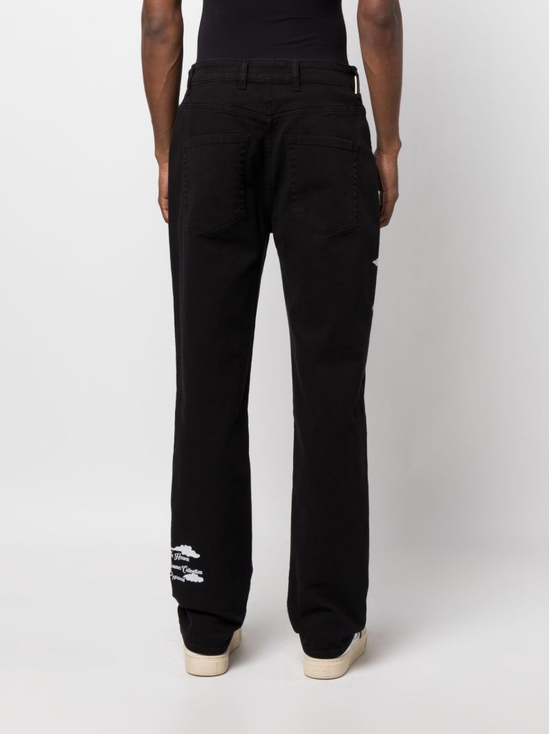 Black Storms in Heaven Straight-leg Jeans