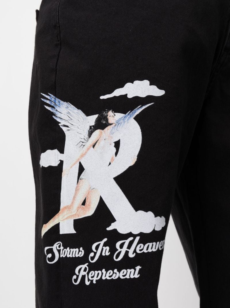 Black Storms in Heaven Straight-leg Jeans