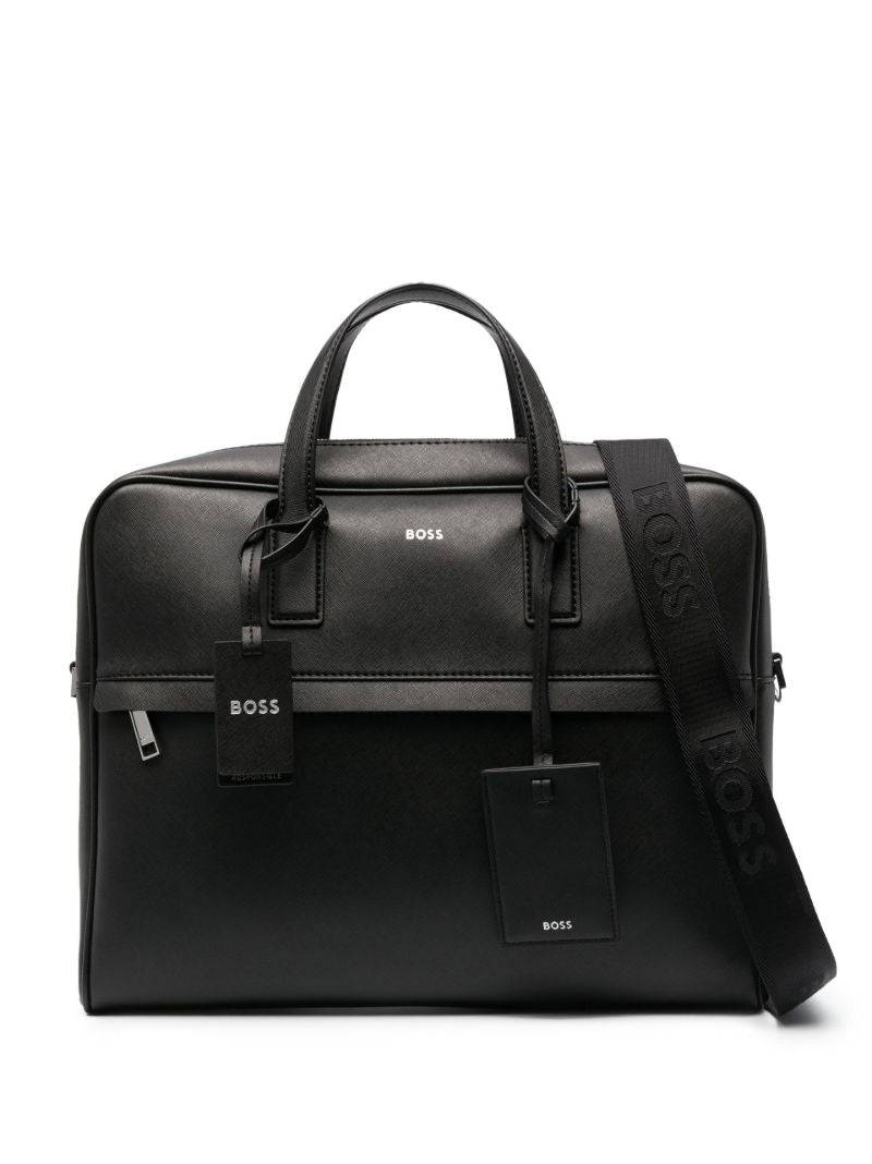 Black Leather Laptop Bag