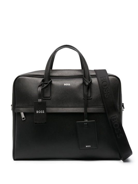 Black Leather Laptop Bag