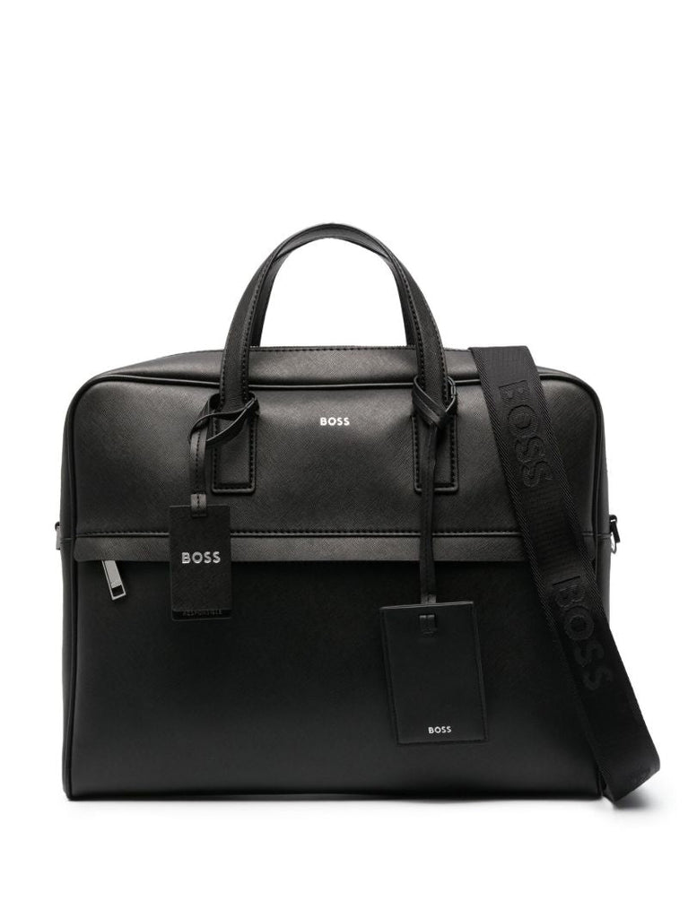 Black Leather Laptop Bag