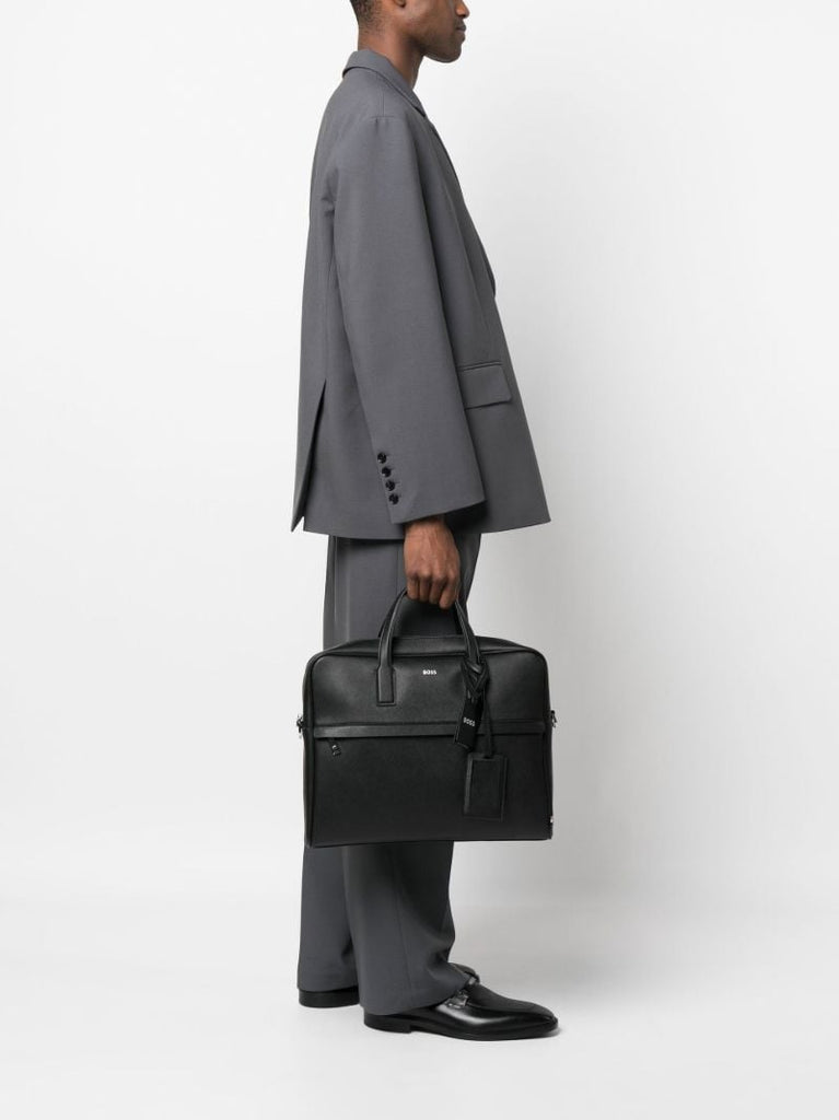 Black Leather Laptop Bag
