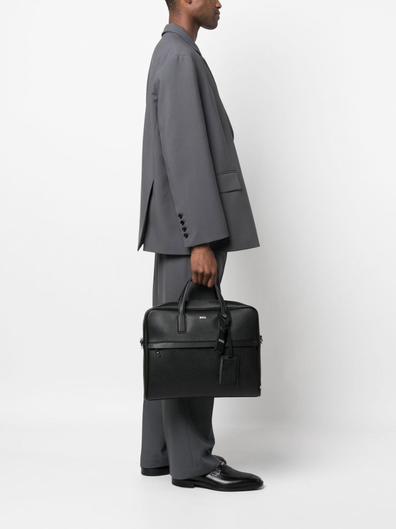 Black Leather Laptop Bag