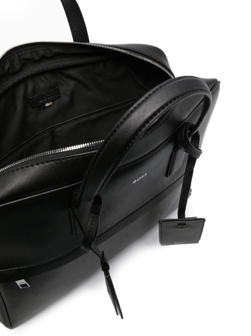 Black Leather Laptop Bag
