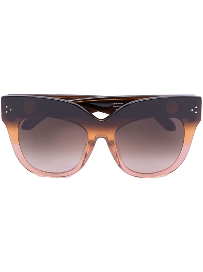 Brown Dunaway Oversized Sunglasses
