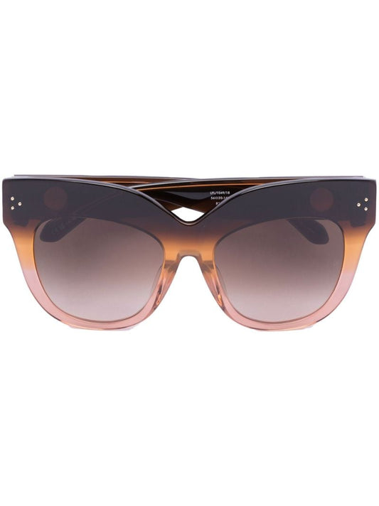 Brown Dunaway Oversized Sunglasses