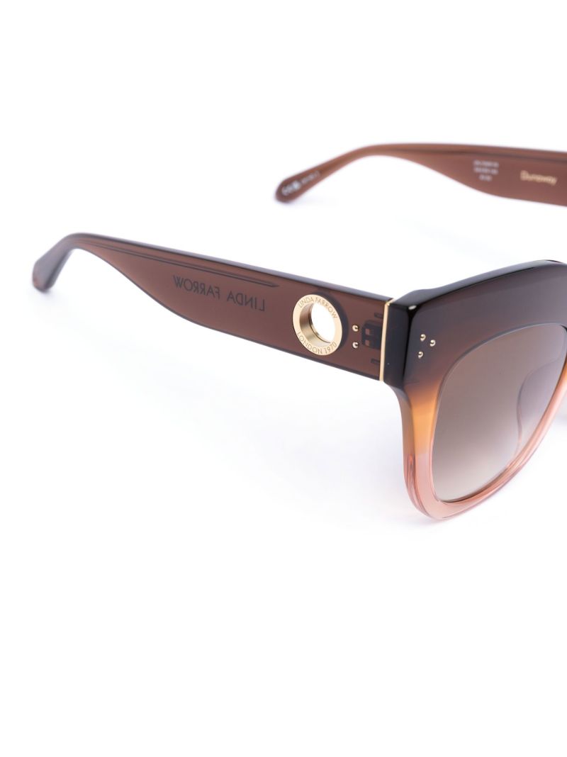 Brown Dunaway Oversized Sunglasses