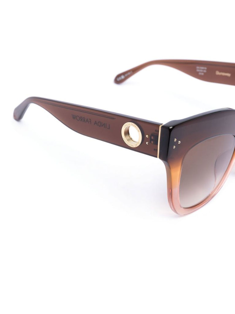 Brown Dunaway Oversized Sunglasses