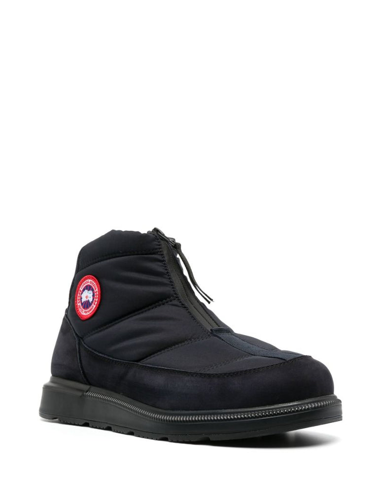Blue Crofton Quilted Ankle Boots