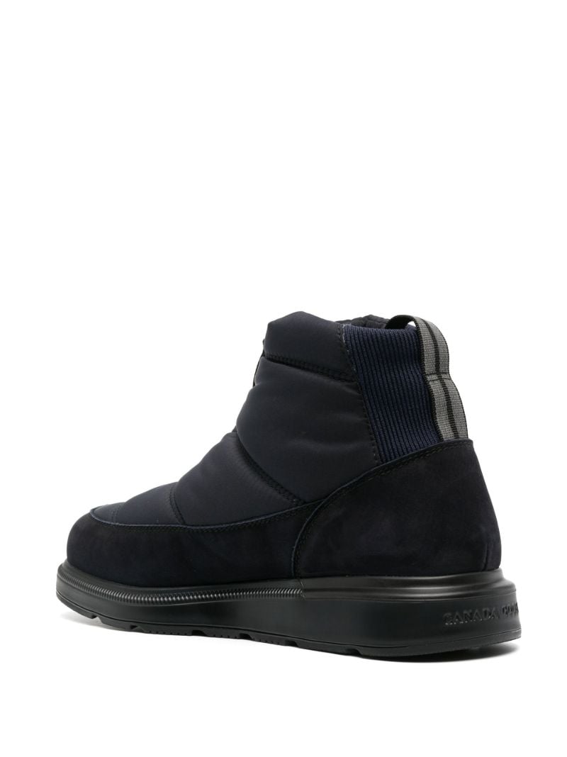 Blue Crofton Quilted Ankle Boots