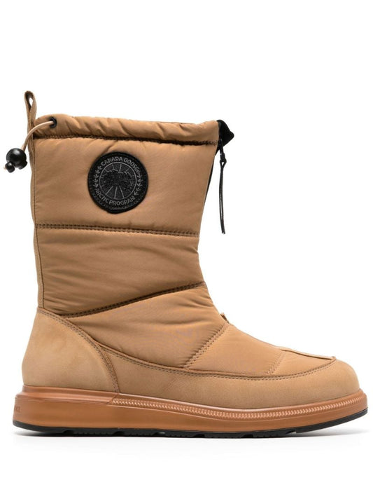 Brown Crofton Quilted Ankle Boots