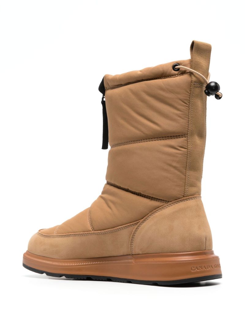 Brown Crofton Quilted Ankle Boots