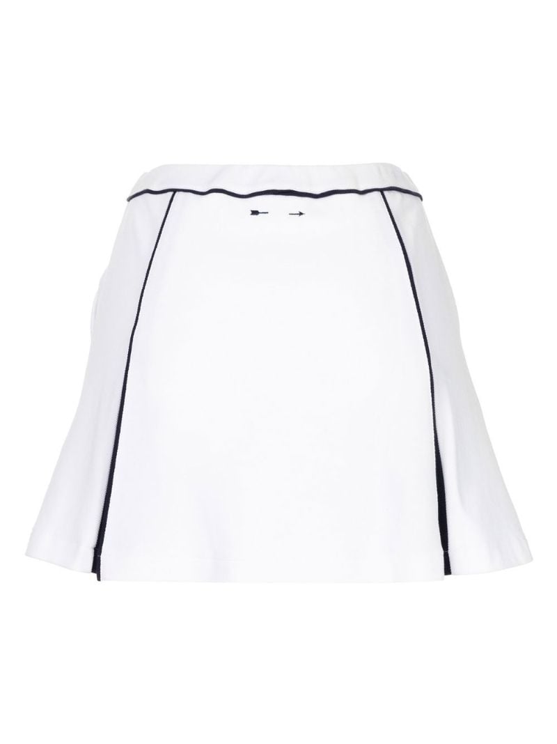White Courtide Billy Jean Cotton Mini Skirt