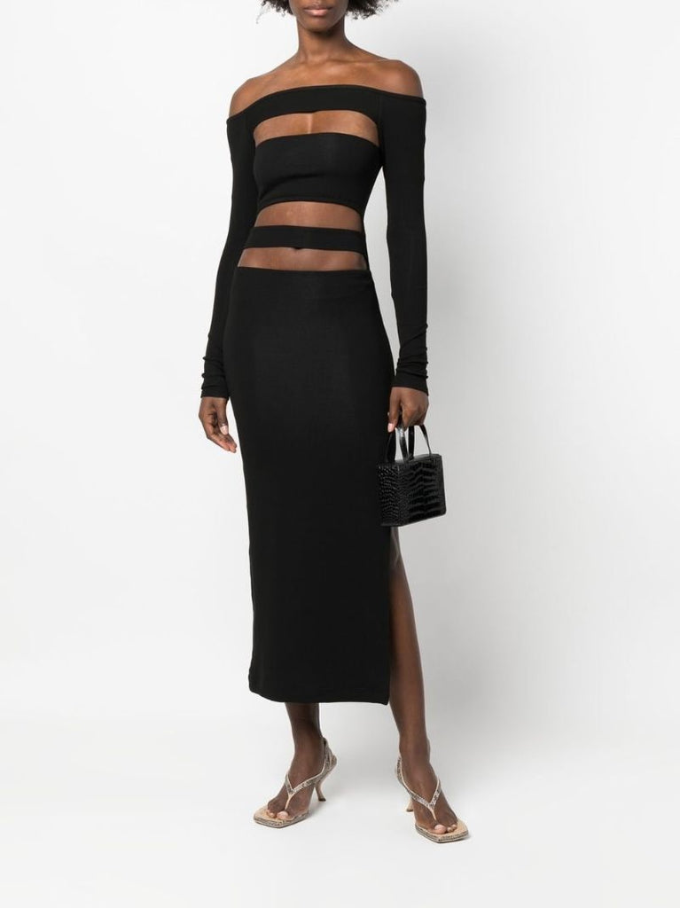 Black Off Shoulder Dress